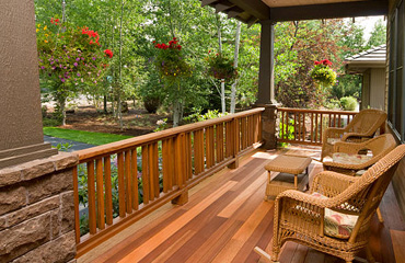 Cedar Decking in Burbank