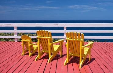 Redwood Decking in Burbank