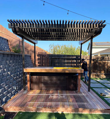 Cedar Decking in Burbank