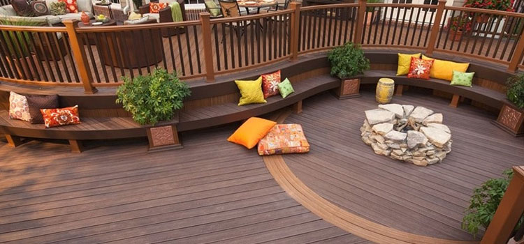 Gray TREX Decking in Burbank, CA